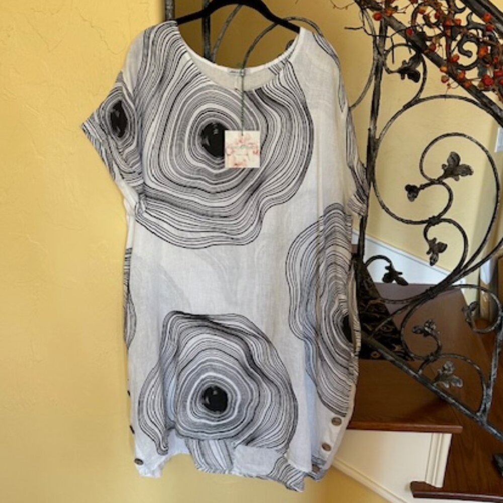 Made in Italy Linen Shift Dress